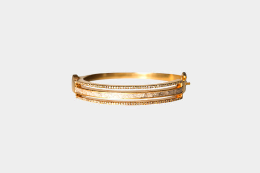 Erraz Gold Vermeil Diamond Bangle Bracelet