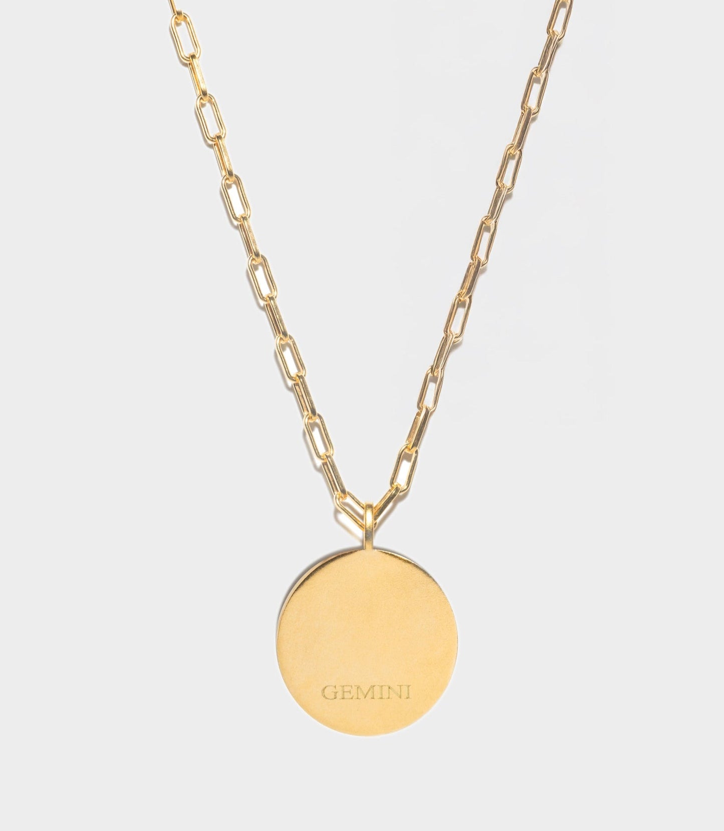 Gemini Gold Vermeil Pendant Necklace with Diamonds