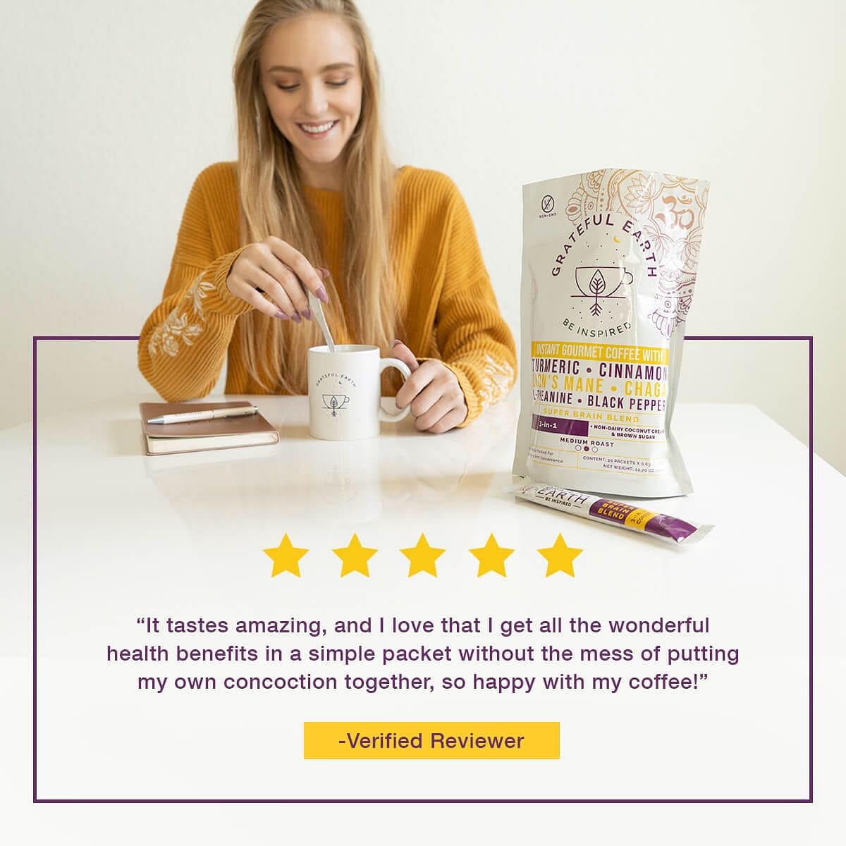 Two-Bag Super Brain Coffee Bundle — 3-in-1 Medium Roast, 6 Nootropics