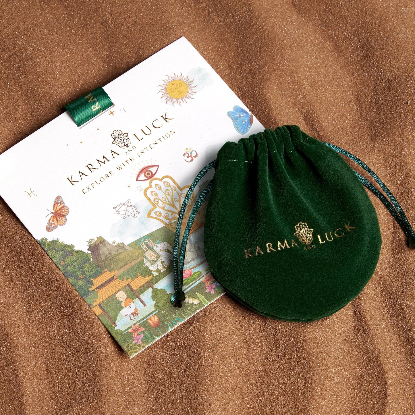 Ancestral Protector Tiger's Eye Star of David Charm — Rhodium-Plated