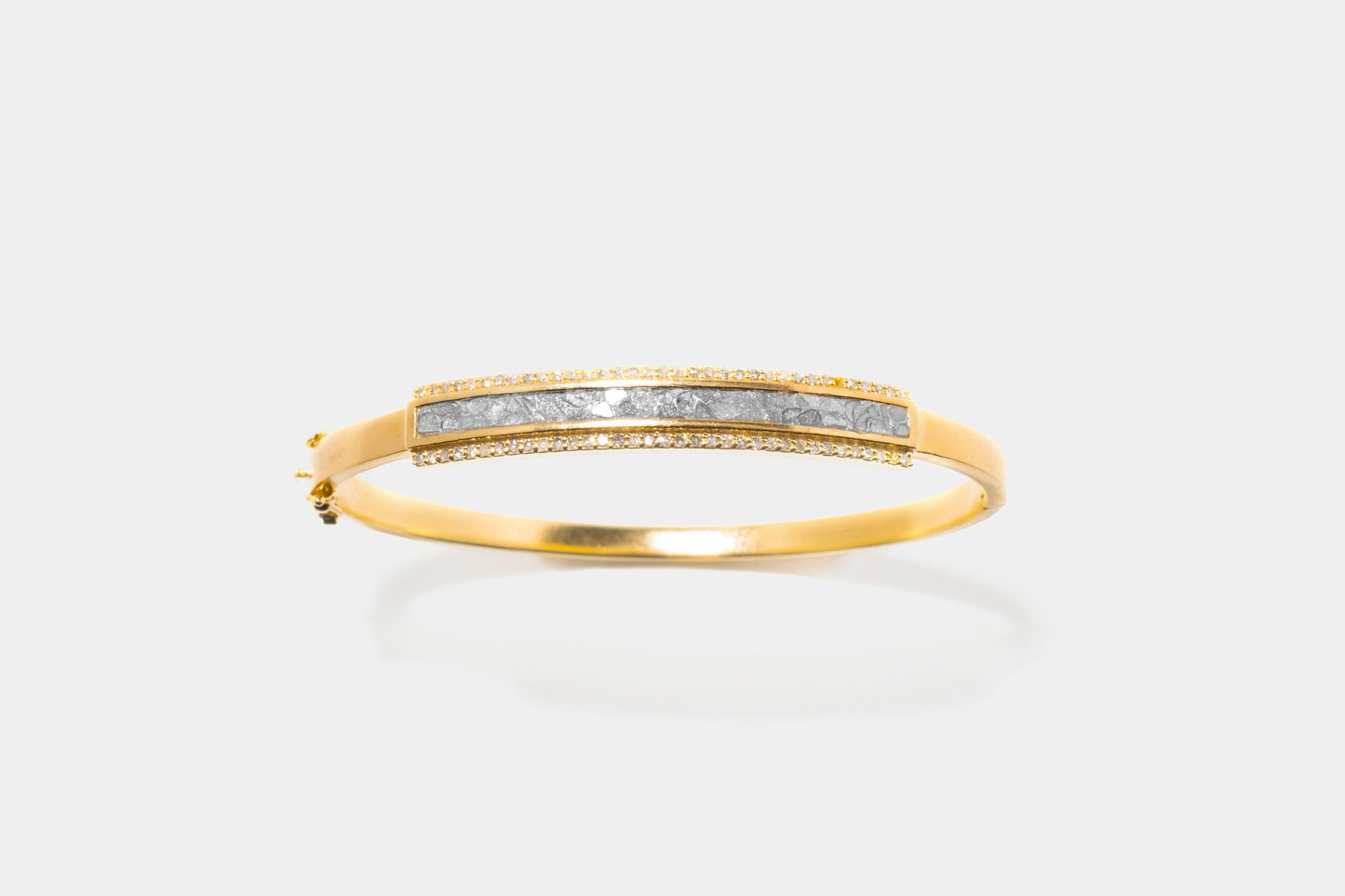 Hapur Pavé Diamond Gold Vermeil Bangle Bracelet