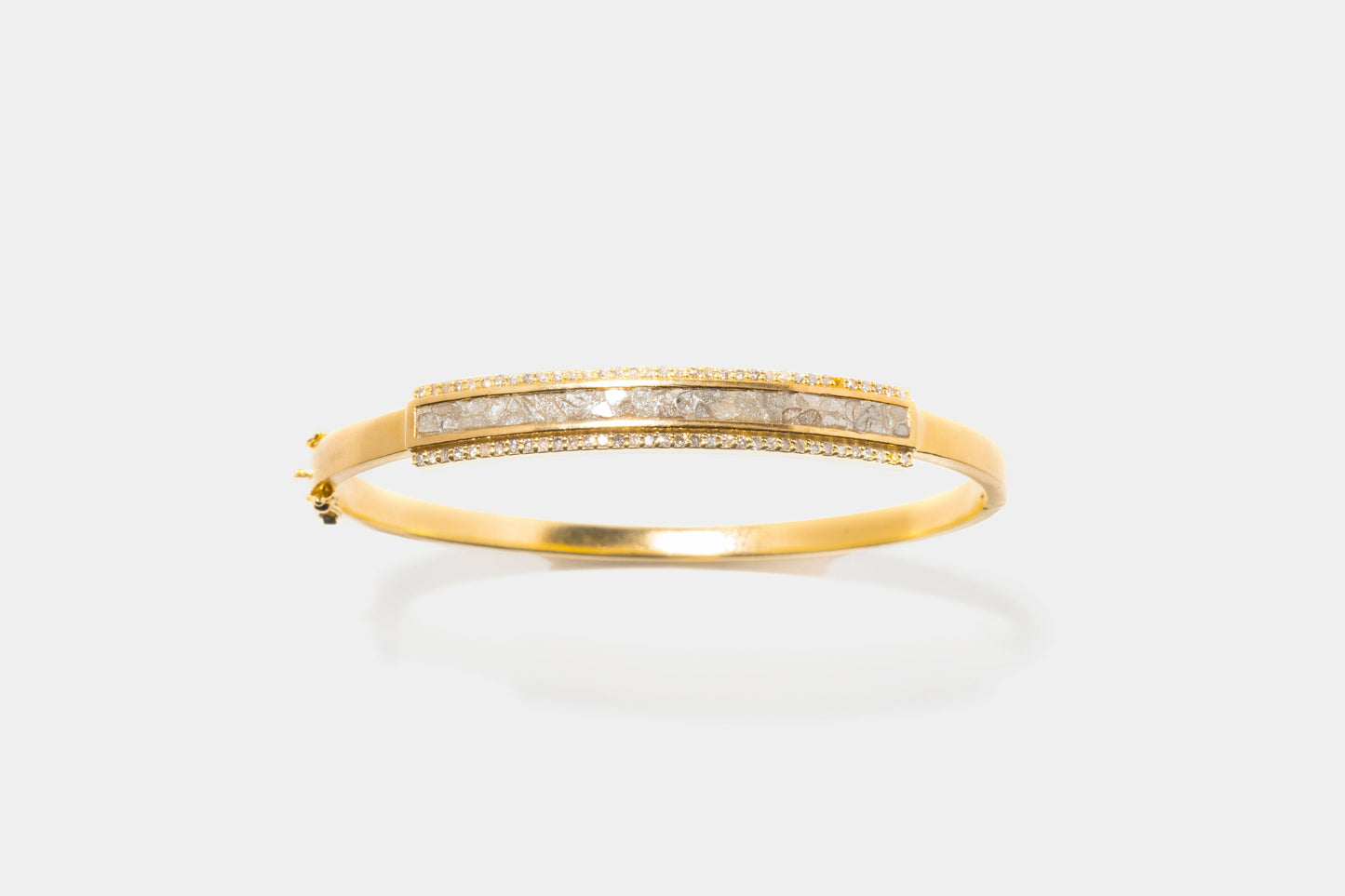 Hapur Pavé Diamond Gold Vermeil Bangle Bracelet