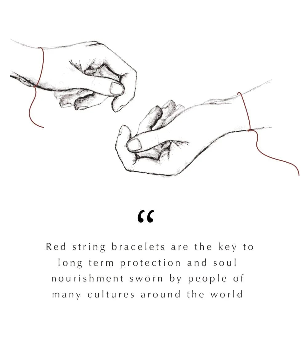 Infinite Wisdom Men’s Karma Circle Red String Bracelet