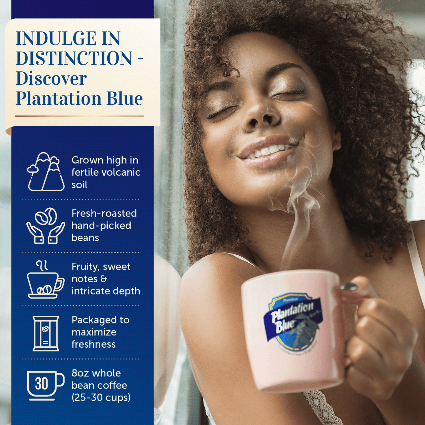 8oz Authentic Jamaica Blue Mountain Coffee Beans — Gourmet Gift Bag