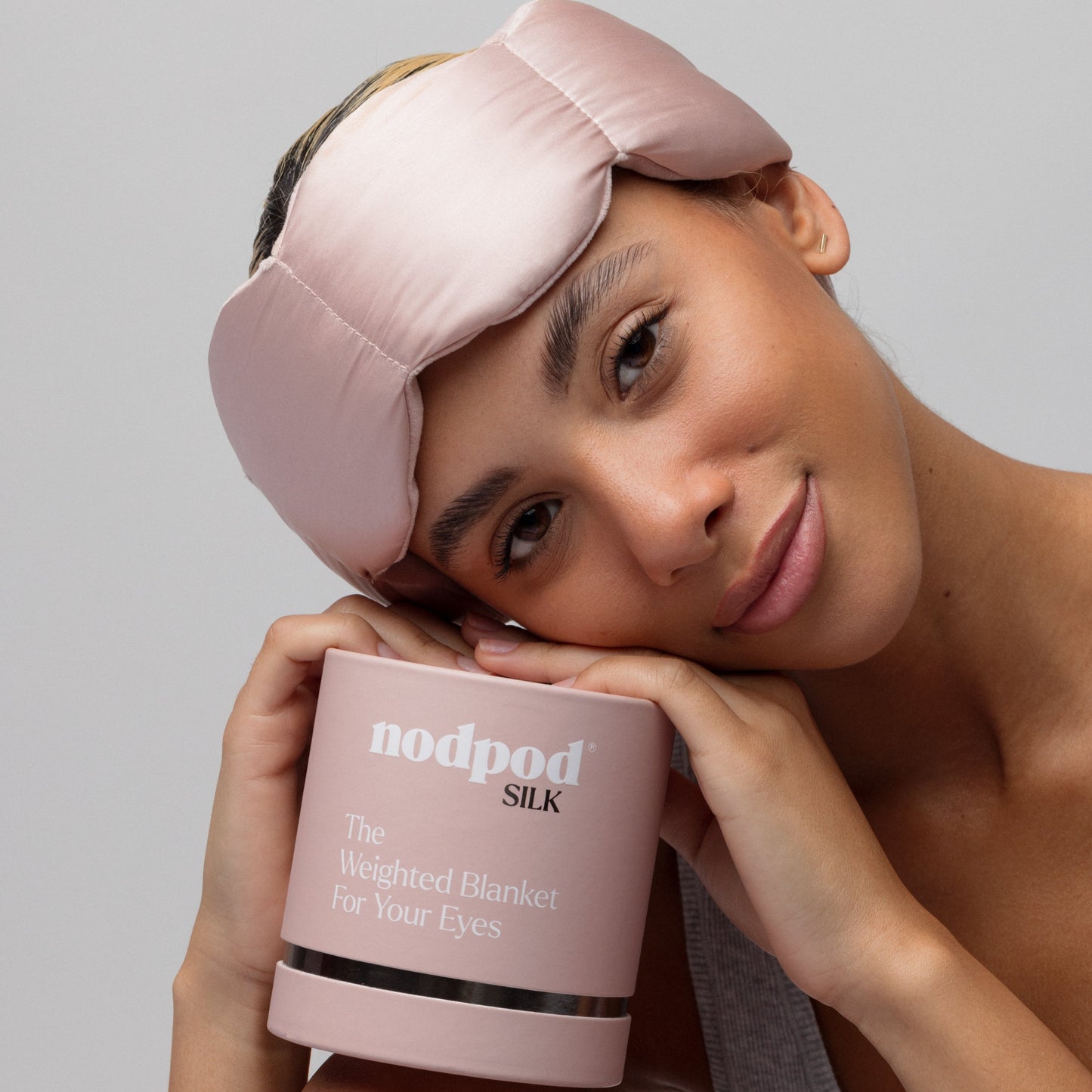 Nodpod SILK Weighted Eye Mask, Mulberry Silk, Strap-Free Comfort