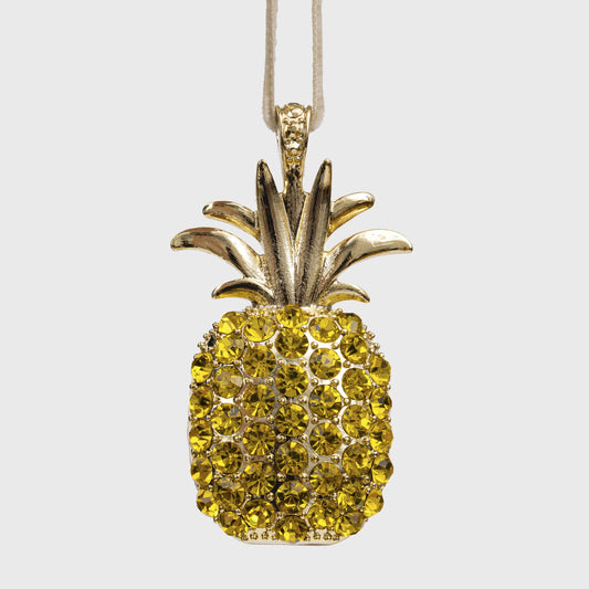 Pineapple hanging ornament, yellow