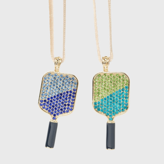 Pickleball and ball hanging ornament boxed gift set