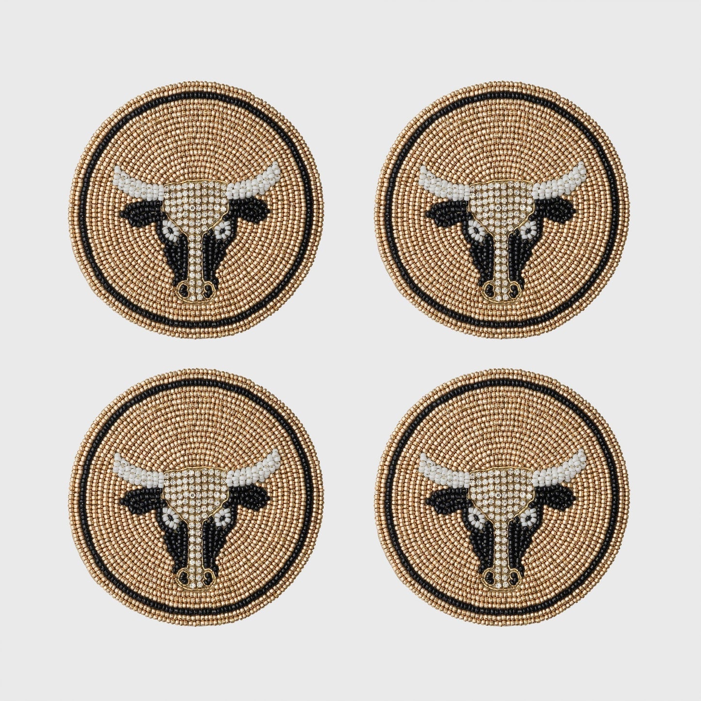 Taurus Zodiac Coasters, Set of Four, Personalized Astrology Gift Décor