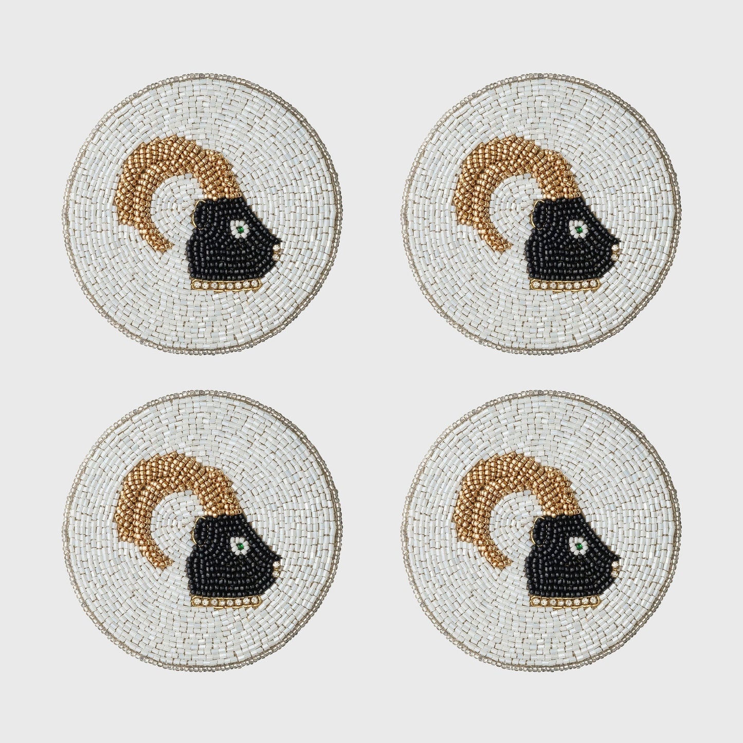 Capricorn Zodiac Coasters, Set of Four, Thoughtful Astrology Gift Décor