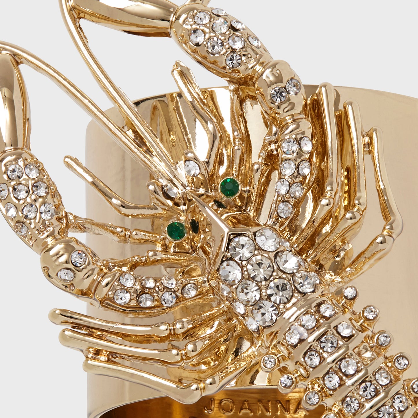 Sparkle Lobster Napkin Rings Set of Two for Seaside Luxe Dining Decors