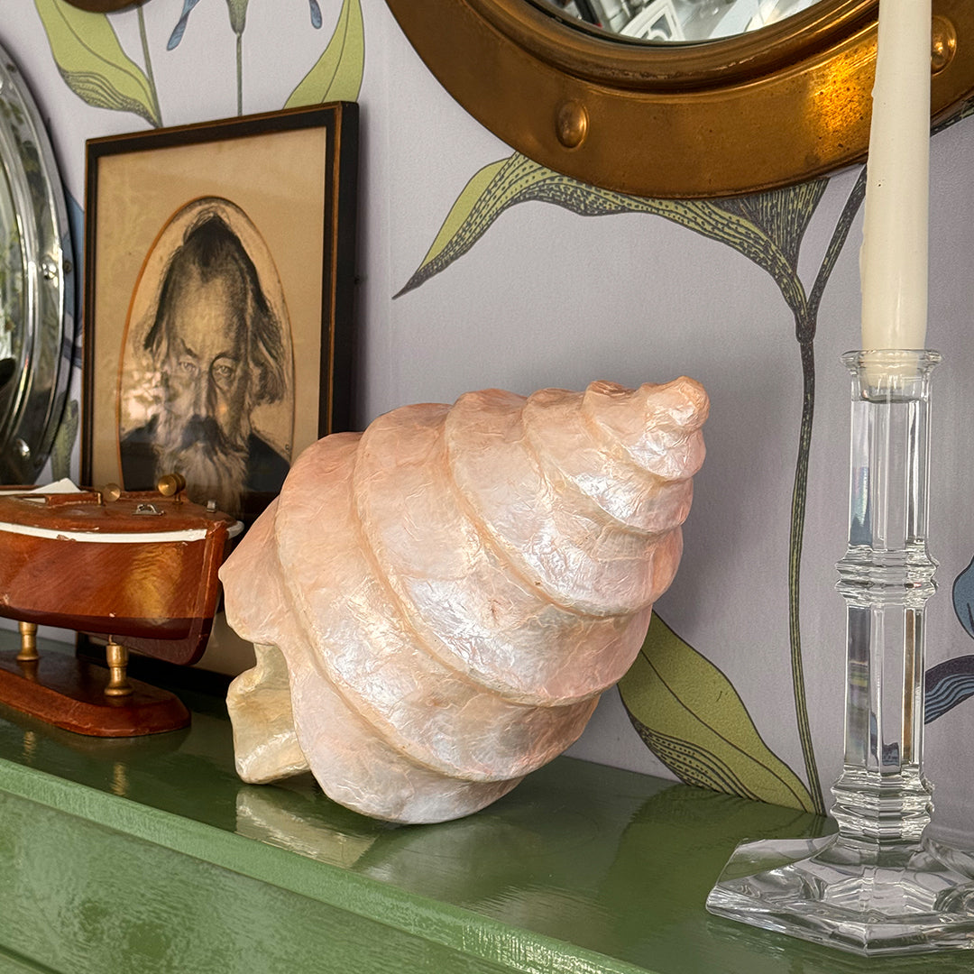 Handmade Capiz Shell Sculpture – Elegant Coastal Home Decor