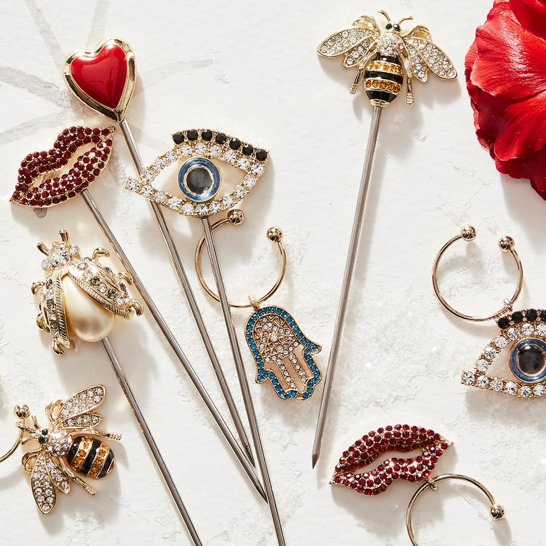 Lucky charm wine charms