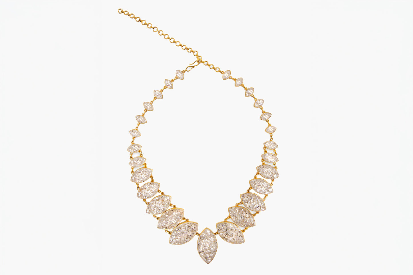 Jodhpur 18k Gold Vermeil Necklace with Diamond Accents