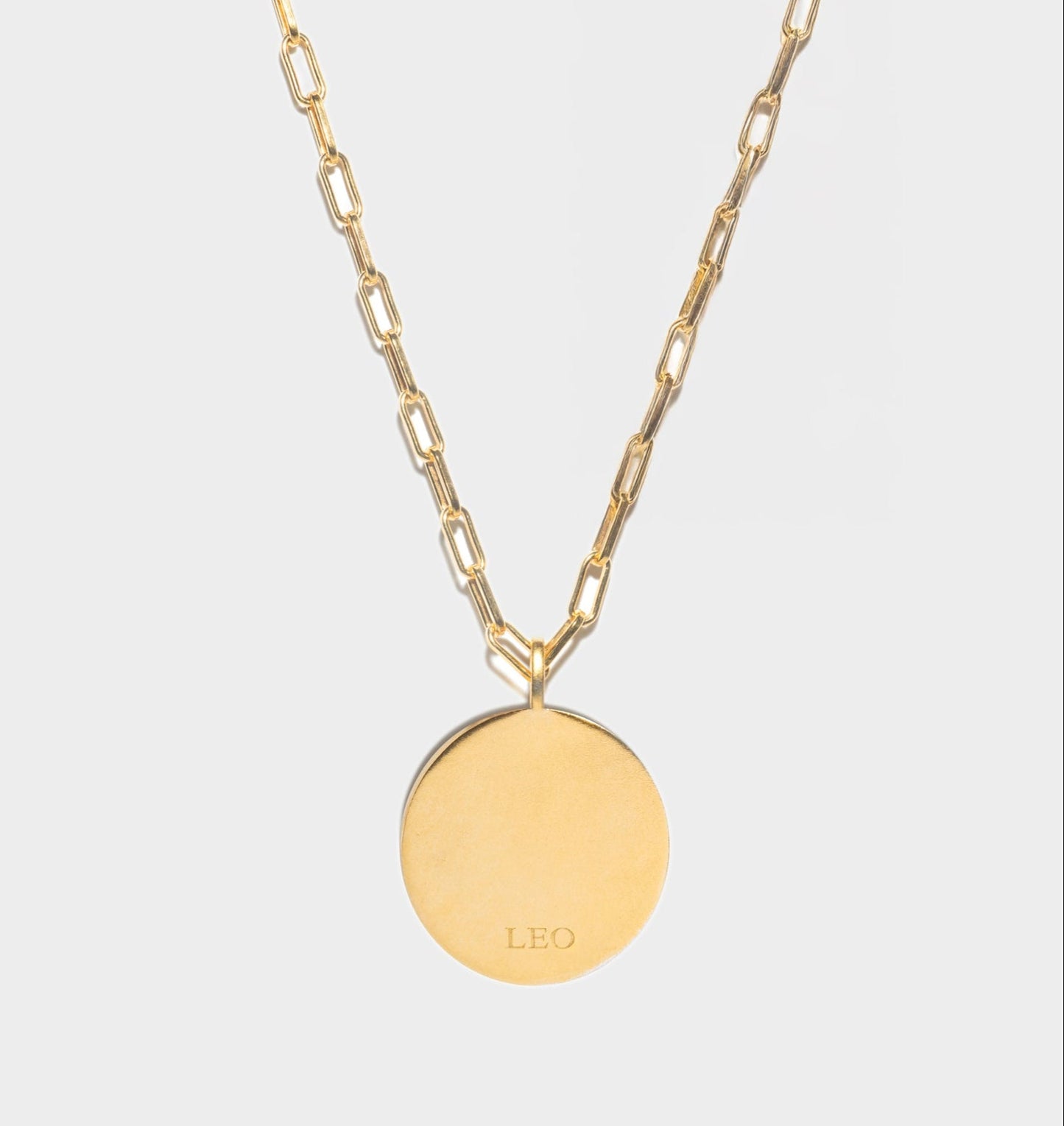 Leo Gold Vermeil Pendant Necklace with Diamonds