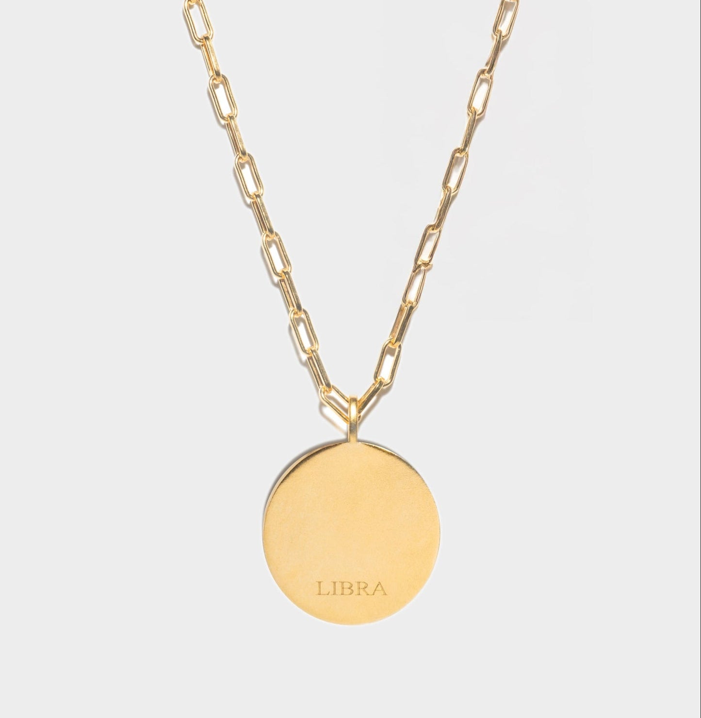 Libra Gold Vermeil Pendant Necklace with Diamonds