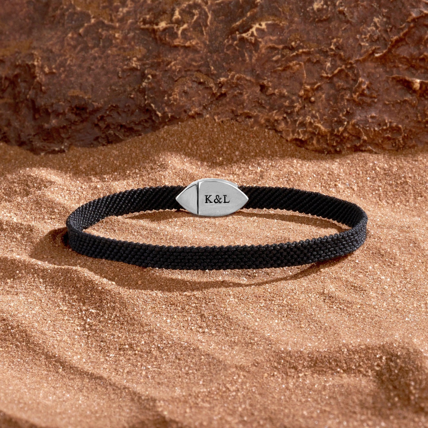 Opulent Security — Men's Evil Eye Black String Bracelet