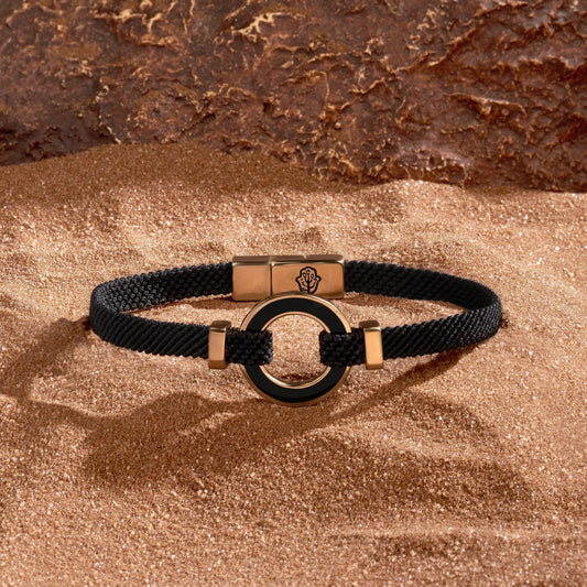 Constant Protection Black Onyx Men’s Karma Circle Bracelet