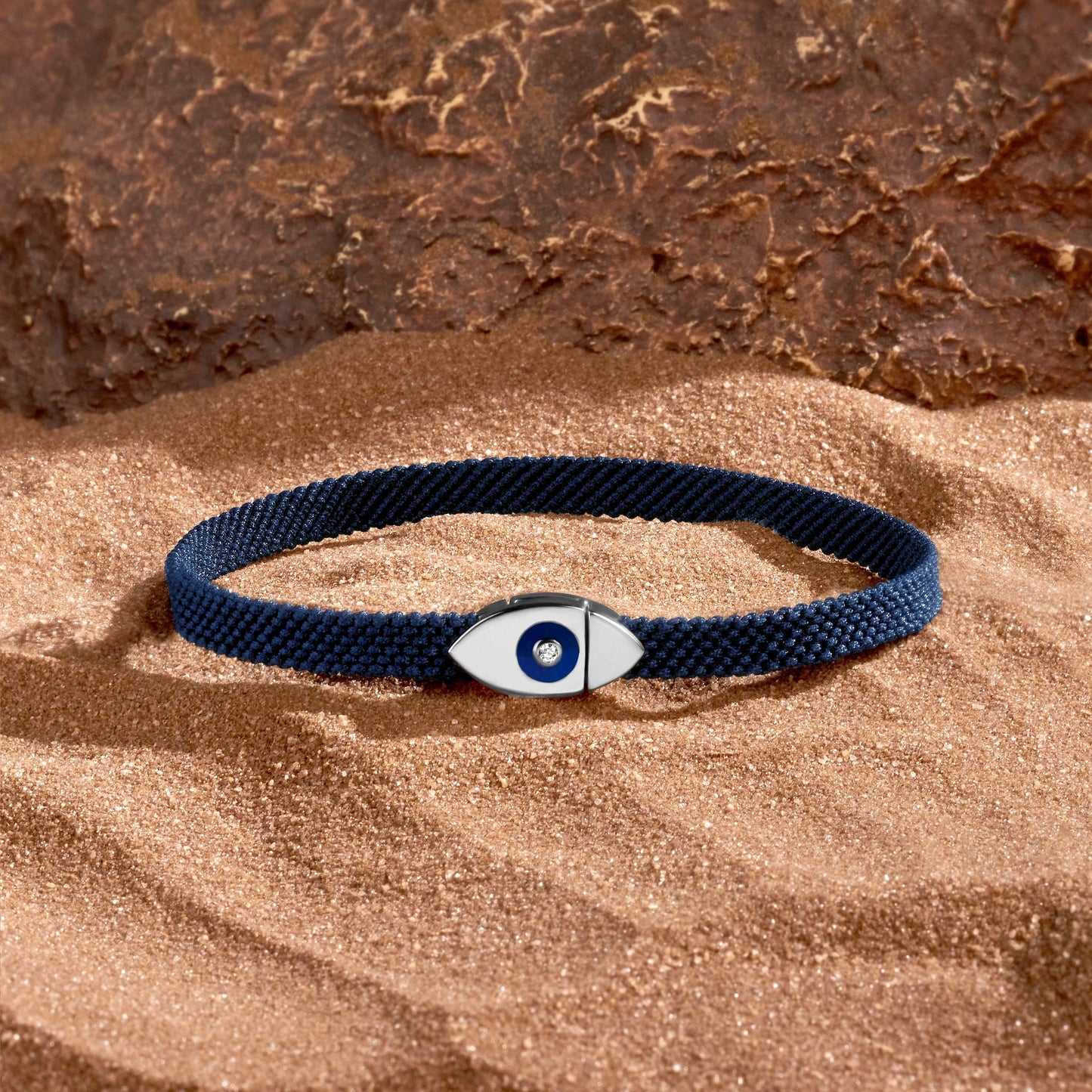 Men's Effortless Calm Blue String Bracelet