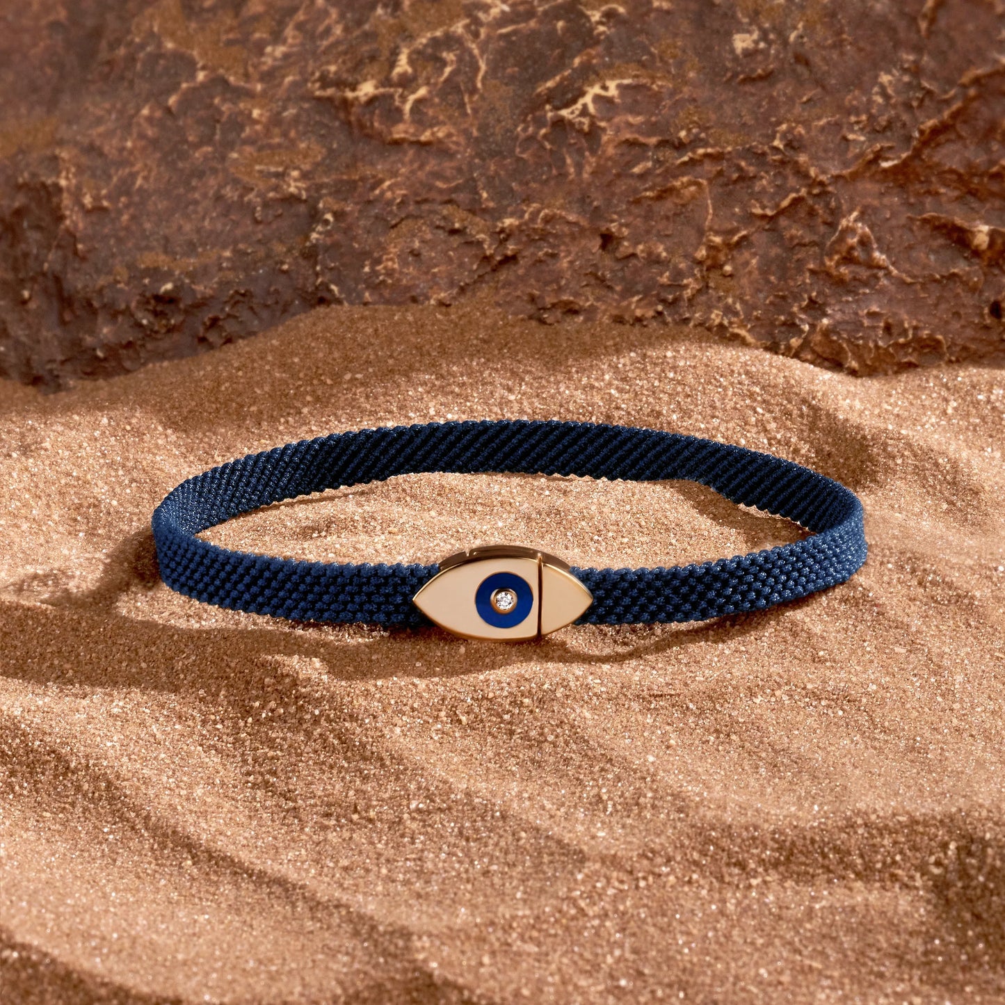 Mens Forward Vision Evil Eye Blue String Bracelet for Protection