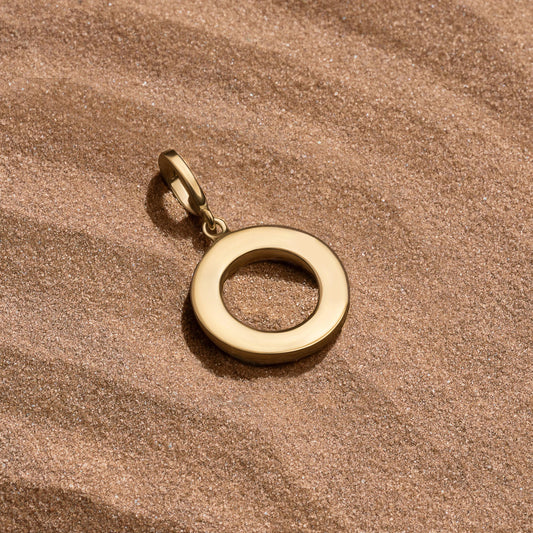 Accelerated Growth Gold Karma Circle Charm — 18K Gold-Plated