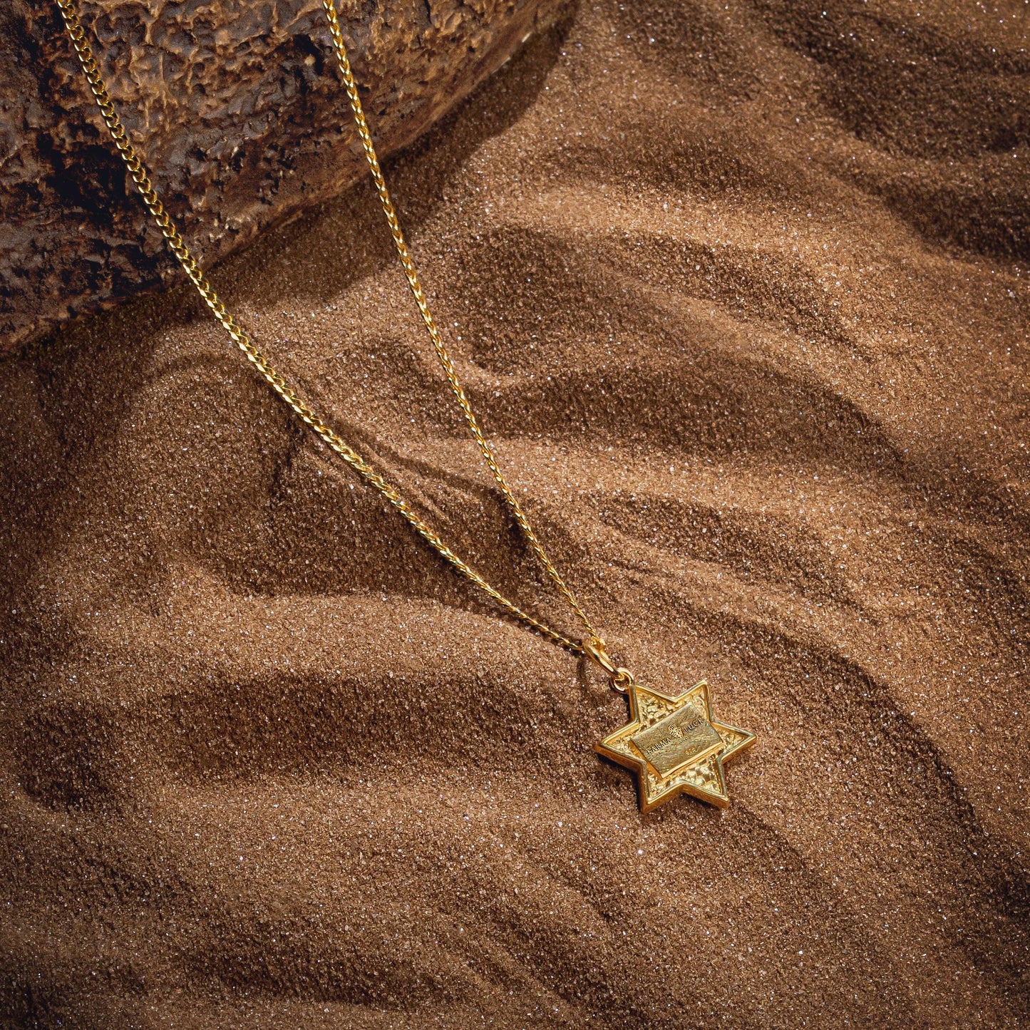 Grounded in Hope — Black Onyx Star of David Necklace