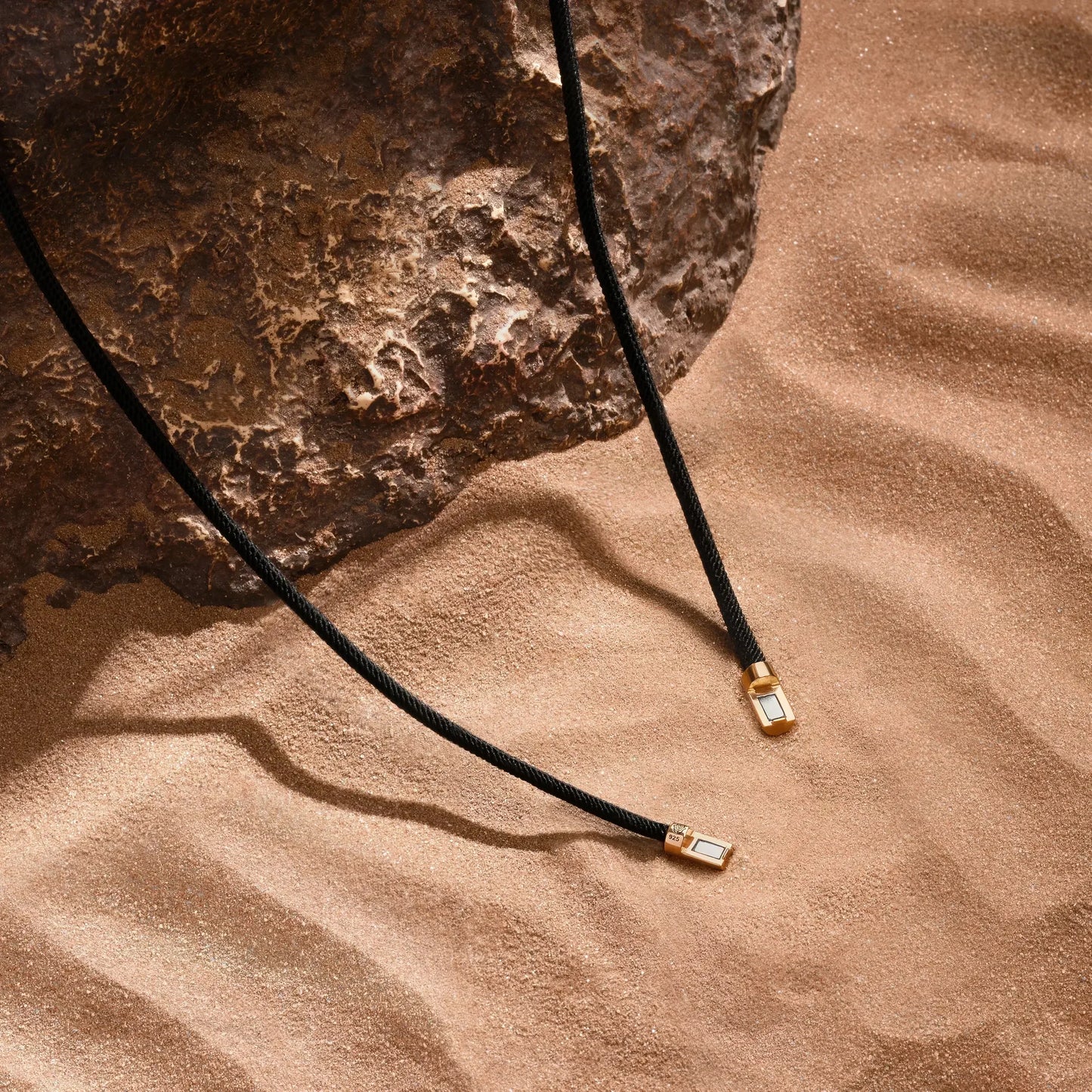 Soulful Exploration — Onyx Karma Circle Black String Necklace