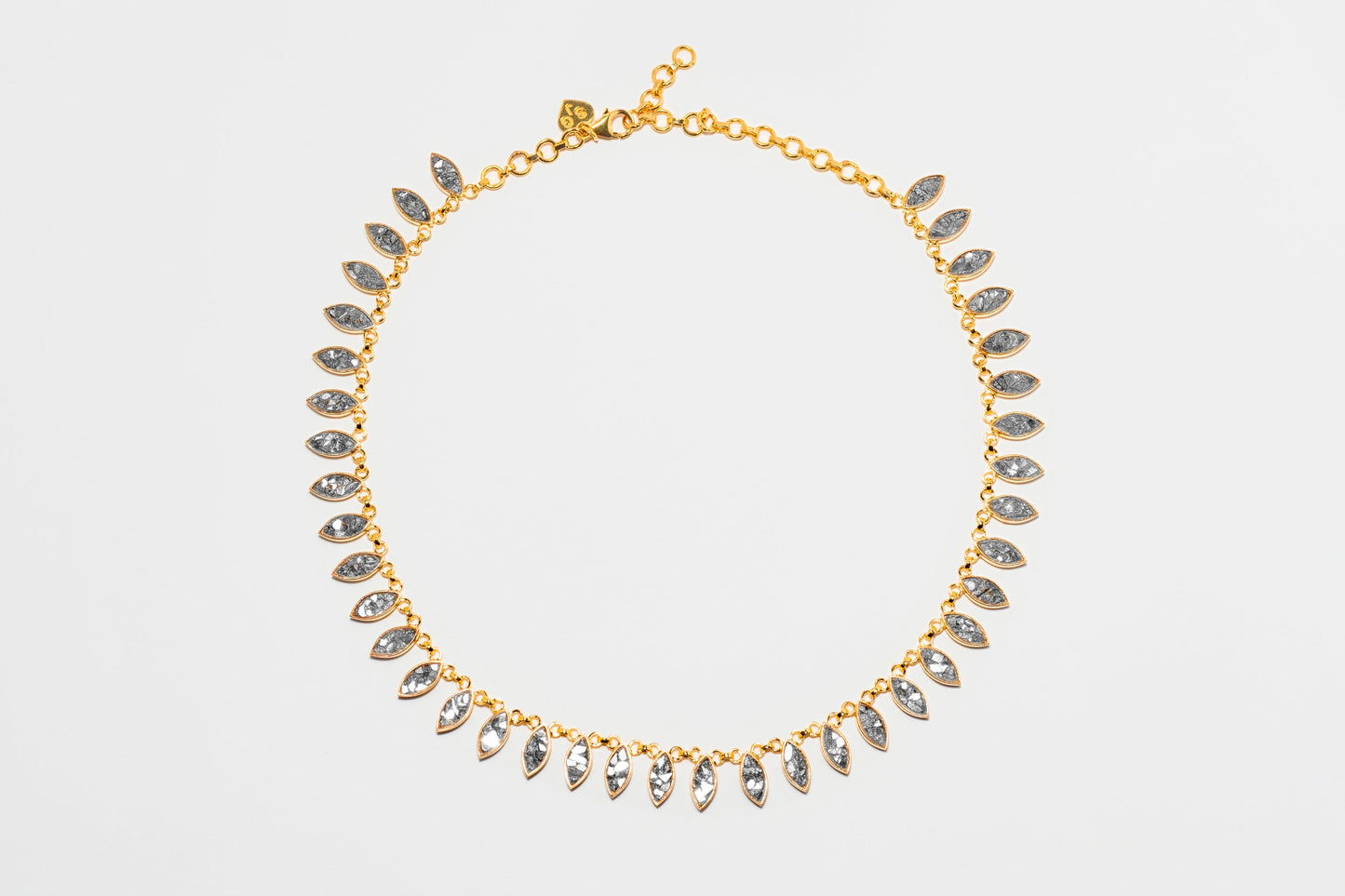 Nayika Gold Vermeil Necklace with Raw Diamond Detail