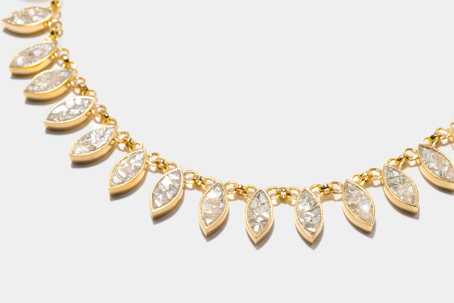 Nayika Gold Vermeil Necklace with Raw Diamond Detail