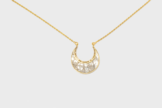 Nin Gold Vermeil Pendant Necklace with Diamonds