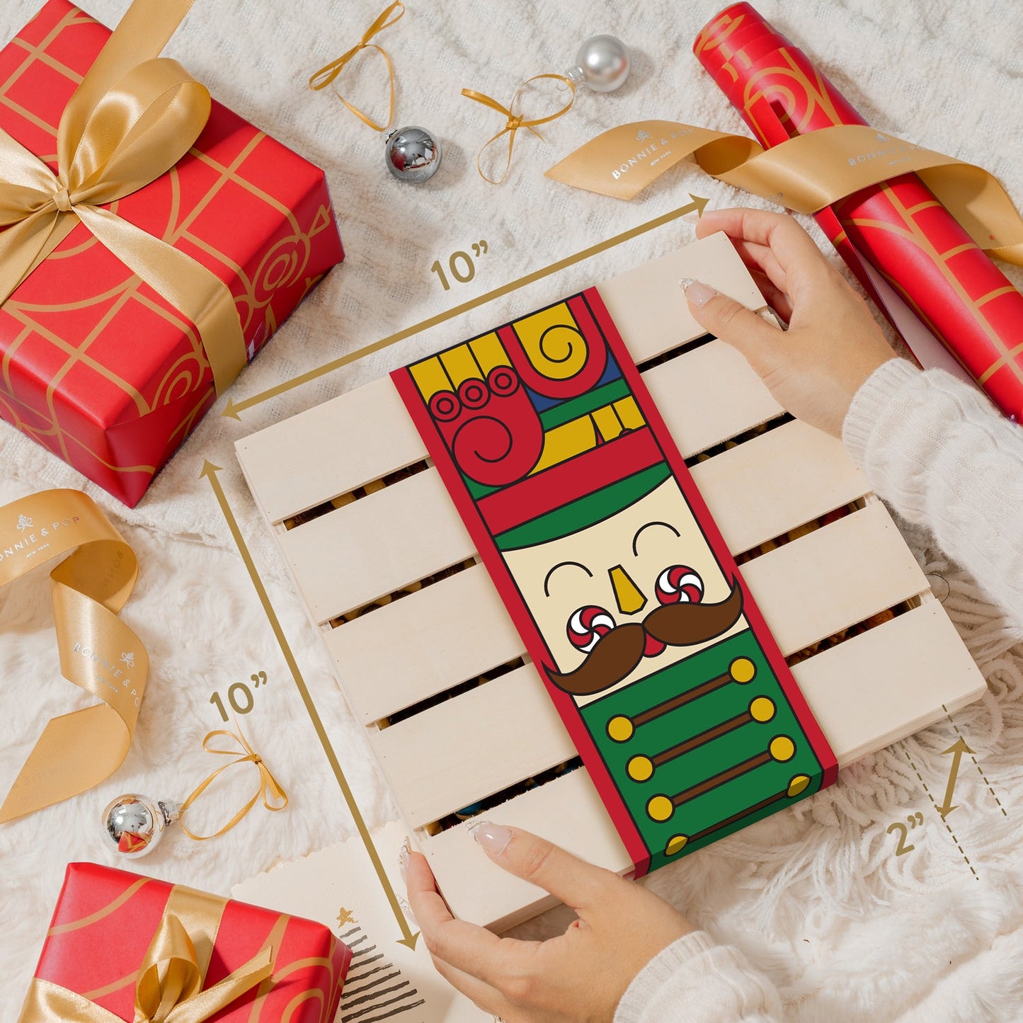 Nutcracker Gourmet Snack Crate – Holiday Gift Basket