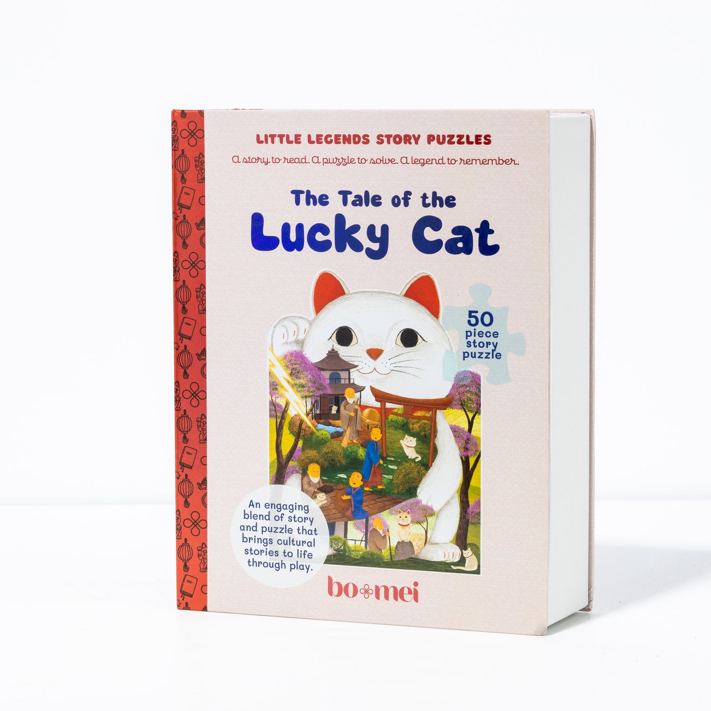 The Tale of the Lucky Cat Story Puzzle with Book and Poster