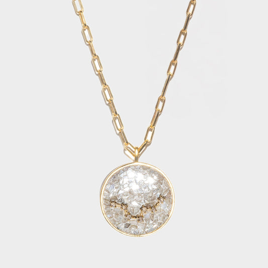 Pisces Gold Vermeil Pendant Necklace with Diamonds