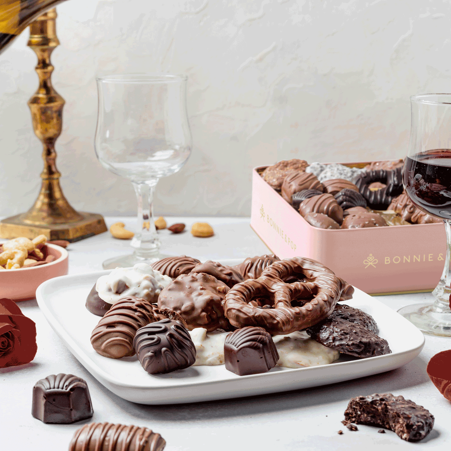 Chocolate Gift for Her – Gourmet Chocolate Gift Box with Elegant Packaging