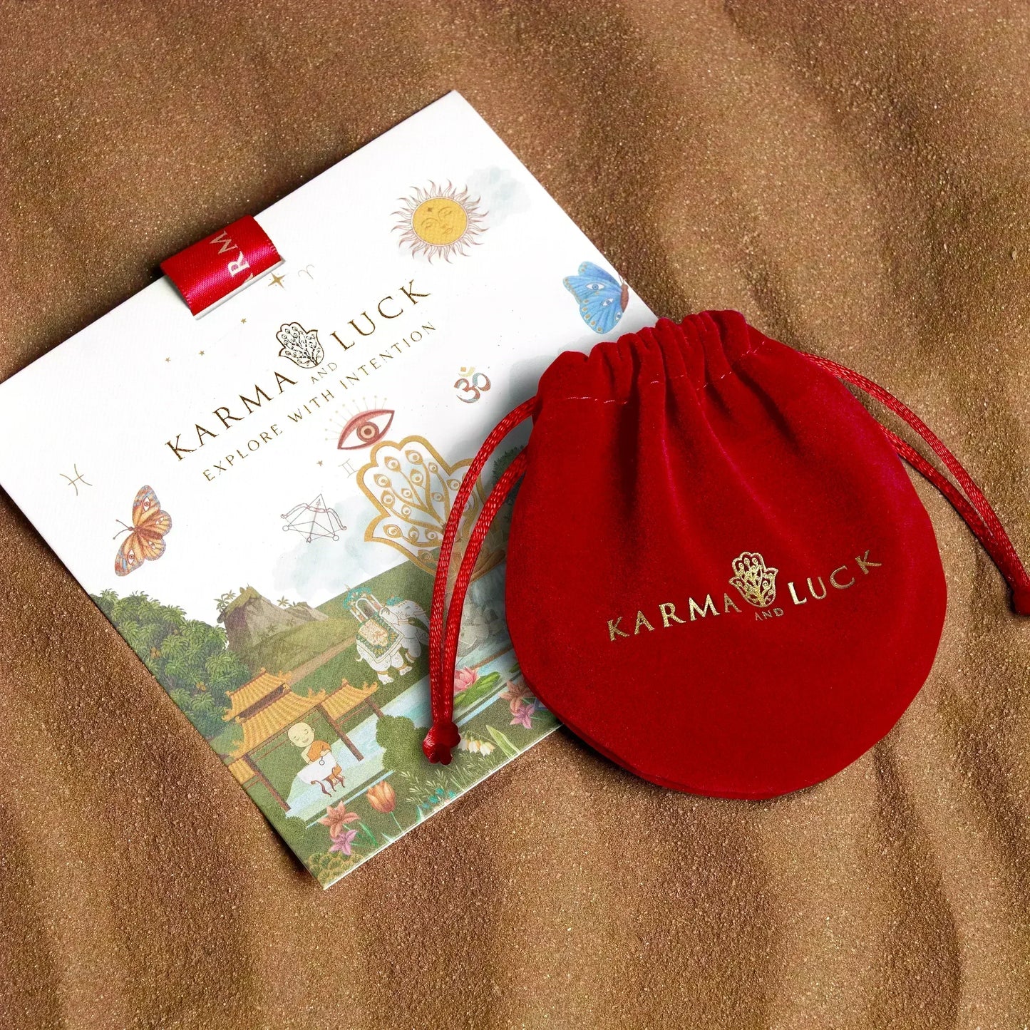 Endless Blessings Men’s Silver Karma Circle Red String Bracelet