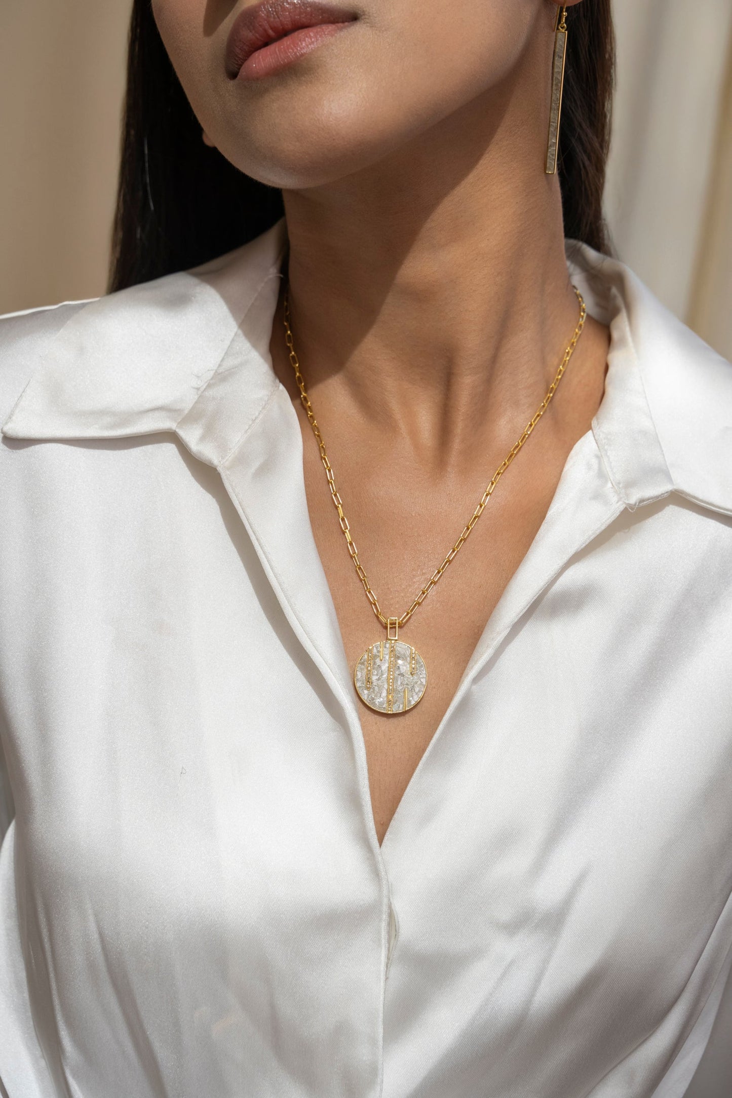 Riffa Gold Vermeil Diamond Small Necklace