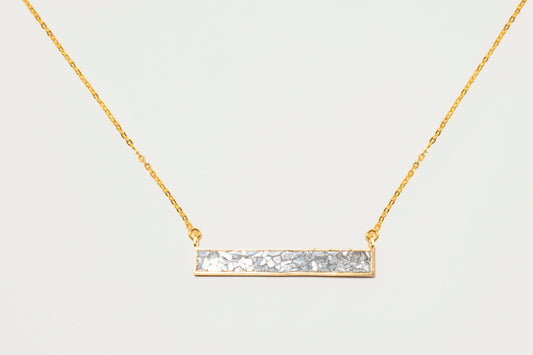 Rosera Gold Vermeil Pendant Necklace with Raw Diamonds