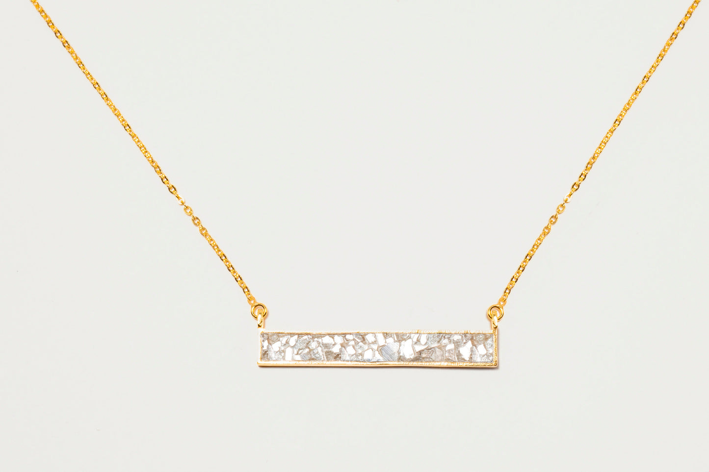 Rosera Gold Vermeil Pendant Necklace with Raw Diamonds