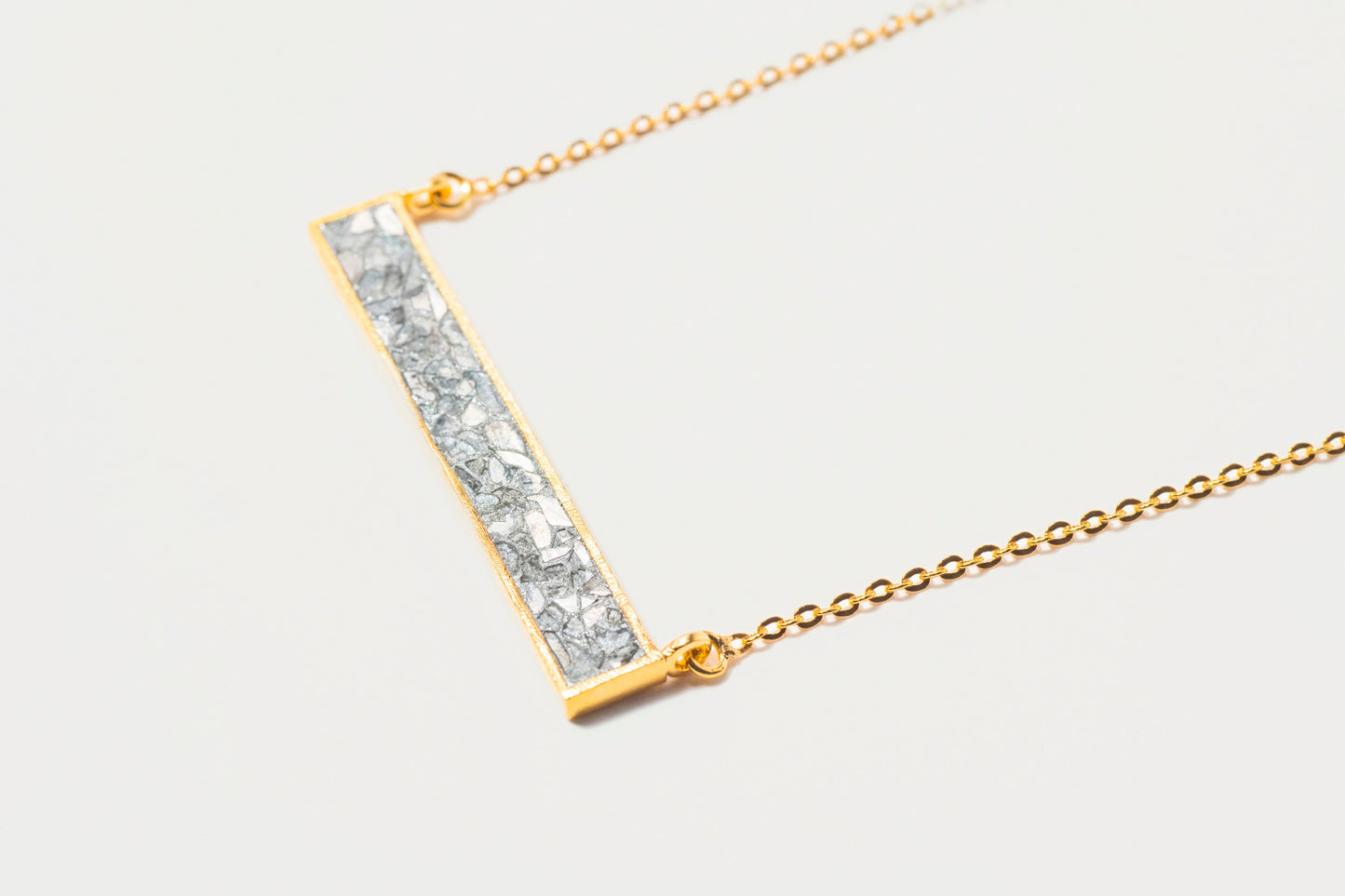 Rosera Gold Vermeil Pendant Necklace with Raw Diamonds