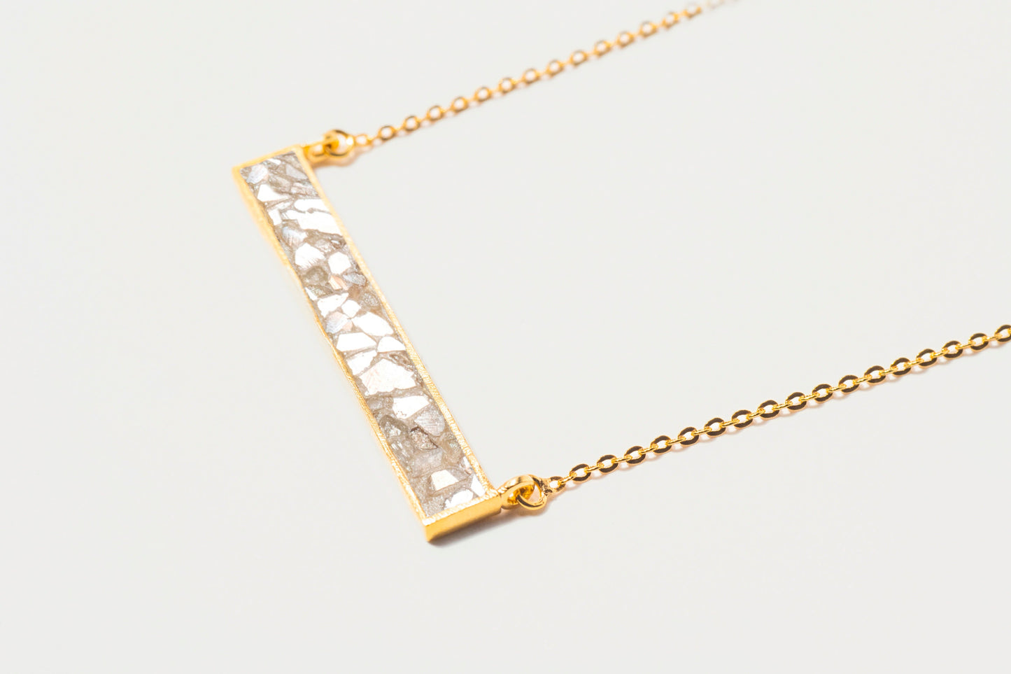 Rosera Gold Vermeil Pendant Necklace with Raw Diamonds
