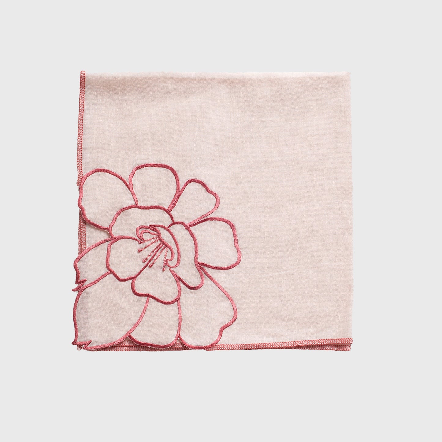Peony Dinner Napkins Set of Two Peony Symbol Good Fortune Wedding Gift