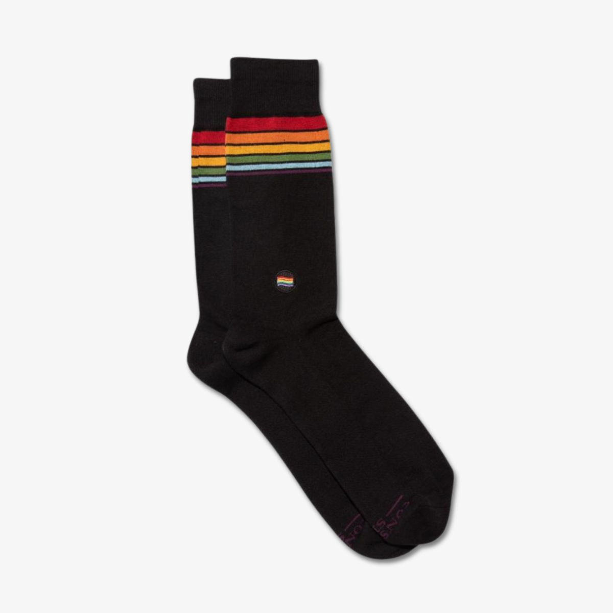 Rainbow Pride Socks That Save LGBTQ Lives — Conscious Step Pair