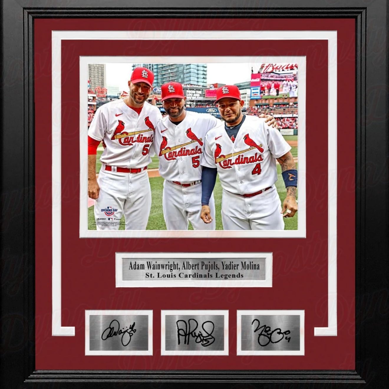 St. Louis Cardinals Legends Framed 8x10 Photo with Autographs