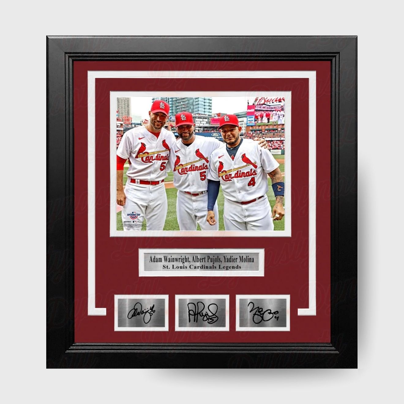 St. Louis Cardinals Legends Framed 8x10 Photo with Autographs