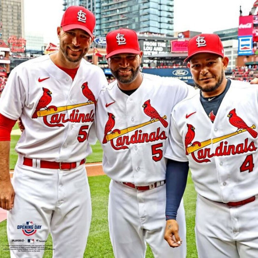 St. Louis Cardinals Legends Wainwright, Pujols & Molina Photo