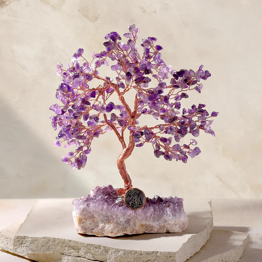 Grounded in Spirituality Amethyst Feng Shui Tree for Inner Calm