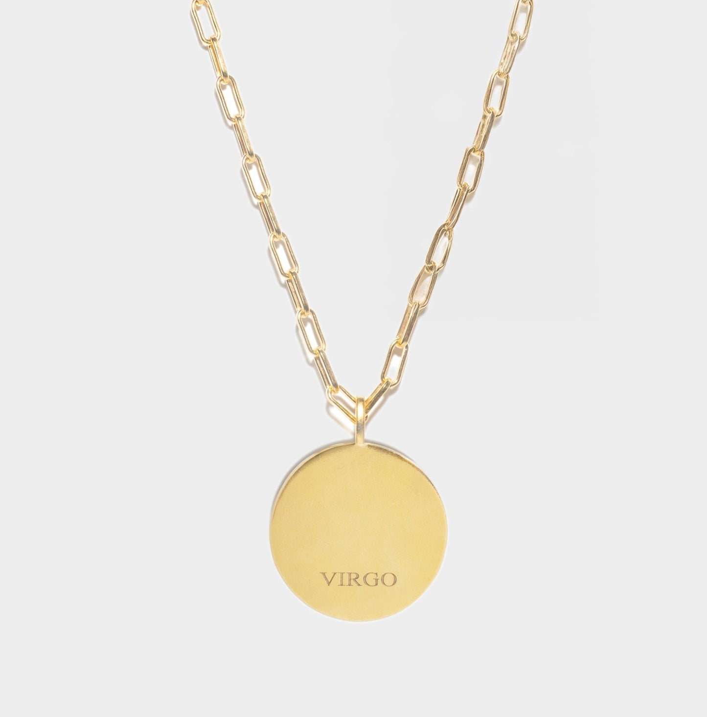 Virgo Gold Vermeil Pendant Necklace with Diamonds