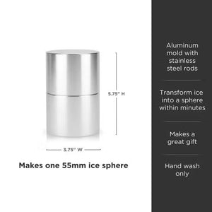 Luxury Wrapped Viski Professional: 55mm Ice Sphere Maker
