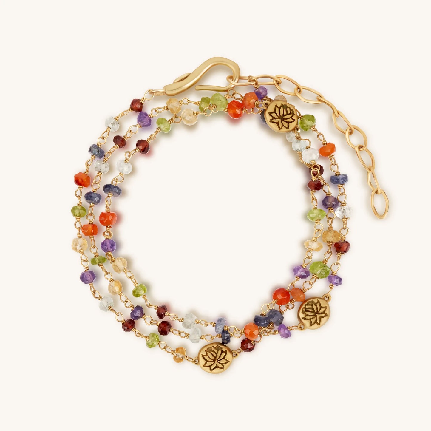 Budding Life - Lotus Multi Stone Chakra Wrap