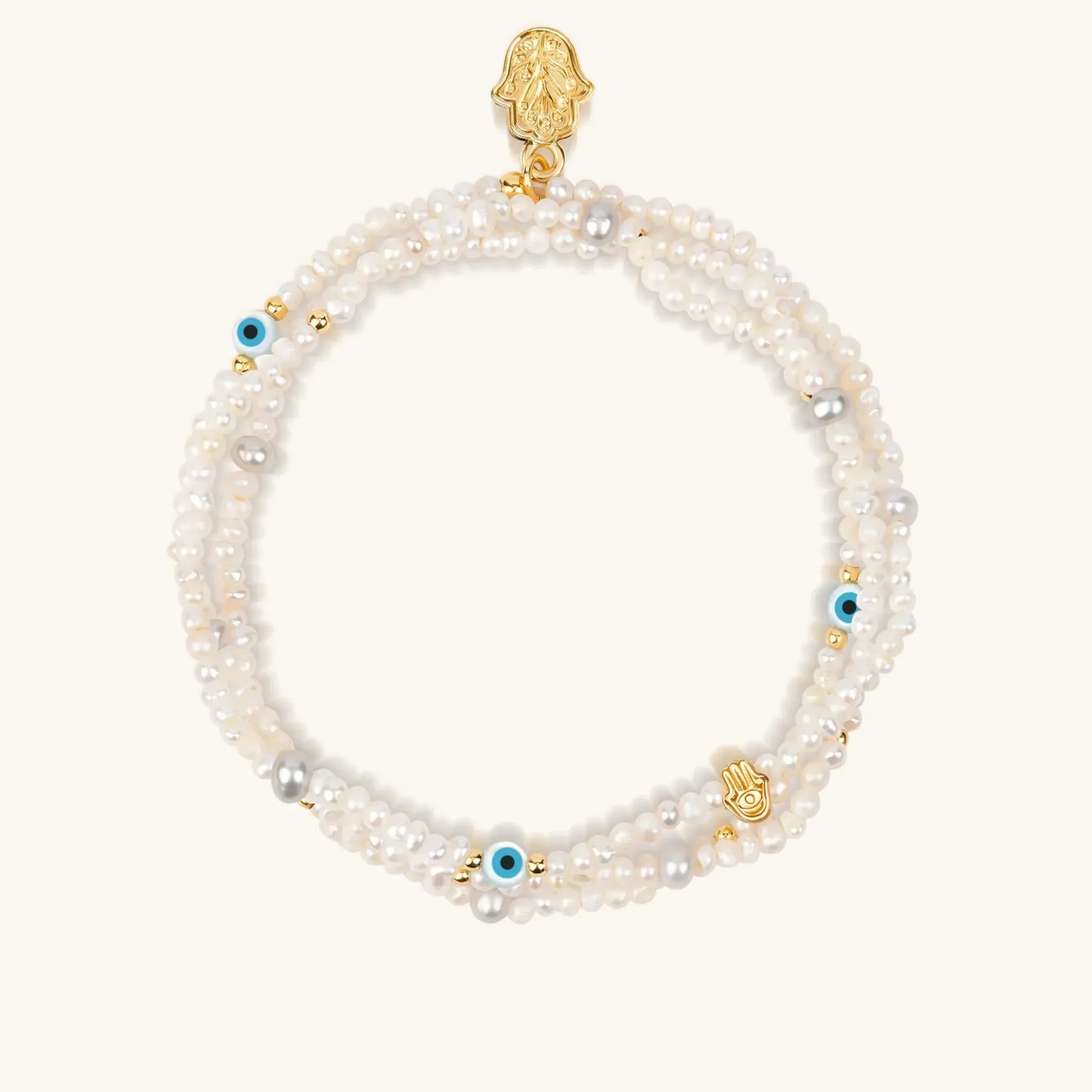 Inspired Spirit Pearl June Birthstone Triple Wrap Bracelet