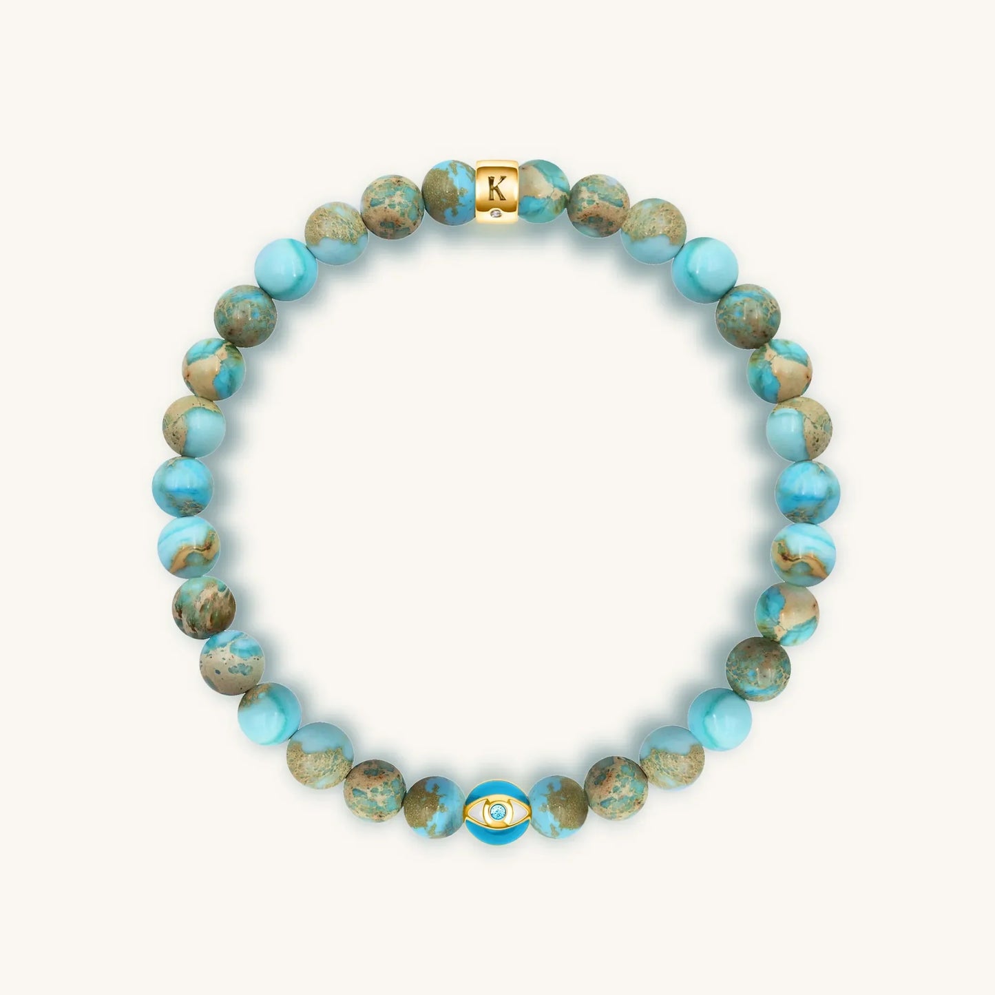 Divine Healing - Turquoise December Birthstone Evil Eye Bracelet